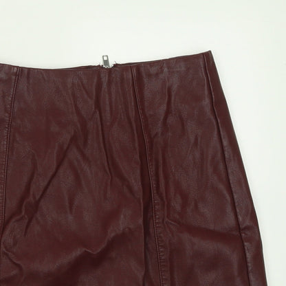 New Look Womens Purple  Polyester A-Line Skirt Size 6   Zip