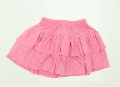 Adams Girls Pink  Polyester A-Line Skirt Size 2 Years  Regular Pull On