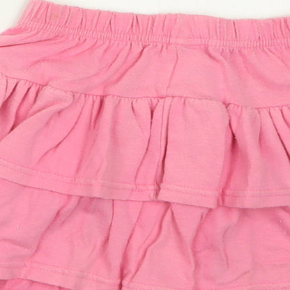 Adams Girls Pink  Polyester A-Line Skirt Size 2 Years  Regular Pull On