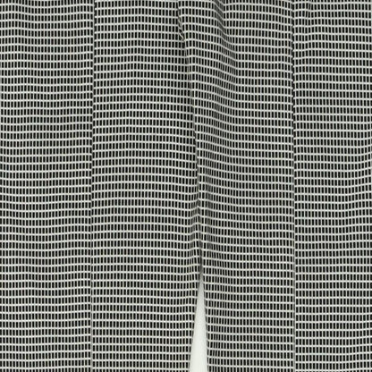 Mango Womens Black Plaid Polyester Trousers  Size 10 L28 in Regular Zip