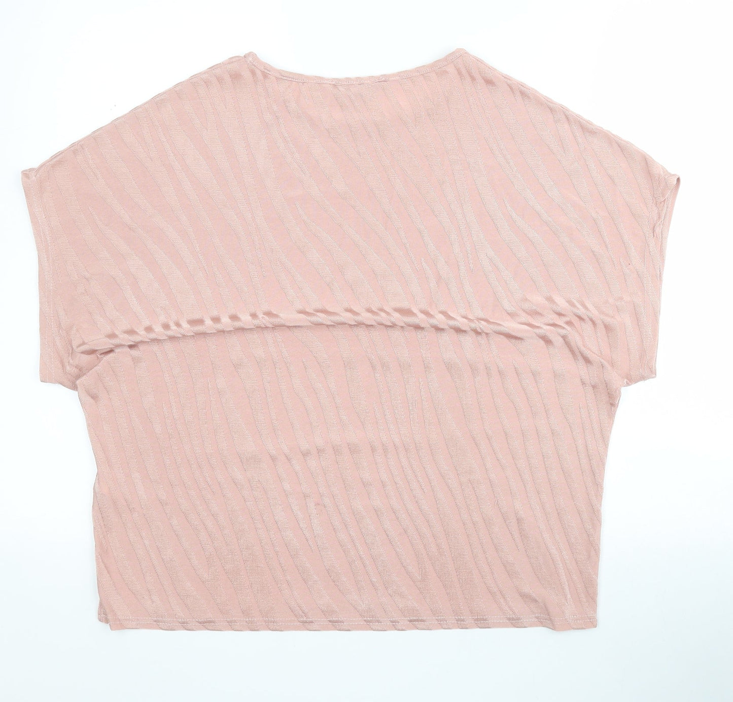 Womens UK Size 16 Dorothy Perkins Pink Basic T-Shirt