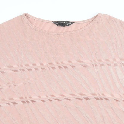 Womens UK Size 16 Dorothy Perkins Pink Basic T-Shirt
