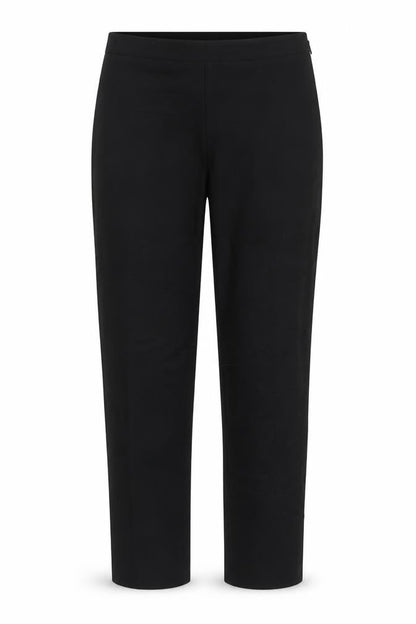 Womens UK Size 10 Artigiano Regular Fit Carrot Black Trousers