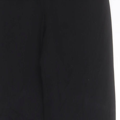 Womens UK Size 10 Artigiano Regular Fit Carrot Black Trousers