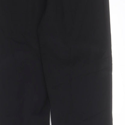 Womens UK Size 10 Artigiano Regular Fit Carrot Black Trousers