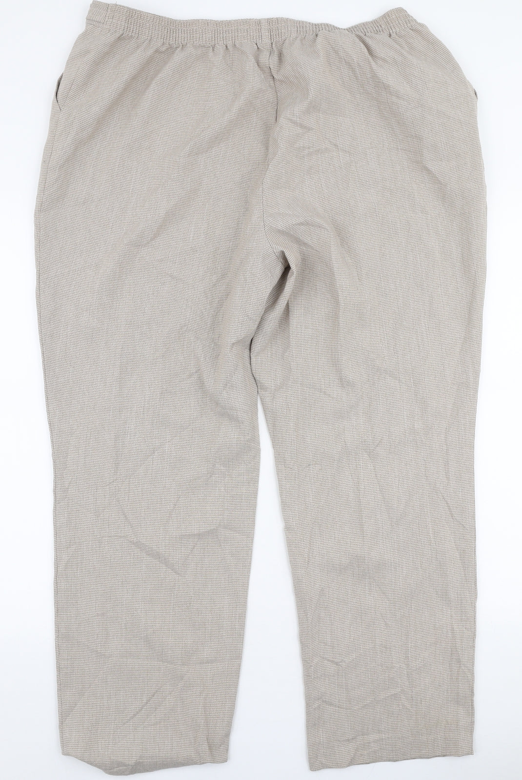 Womens UK Size 20 Marks and Spencer Regular Fit  Beige Trousers