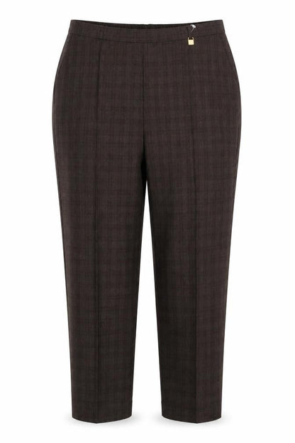 Bonmarché Womens Brown Polyester Trousers Size 16 L25 in Regular
