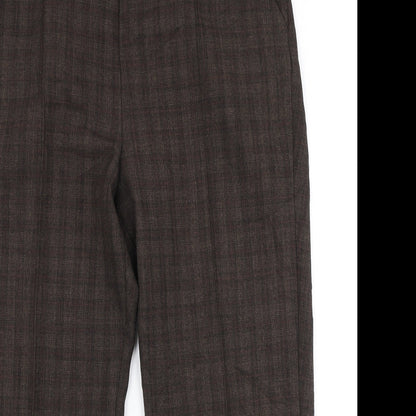 BM Womens Brown  Polyester Trousers  Size 16 L25 in Regular