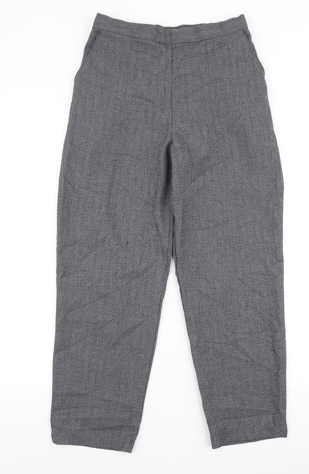 Autonomy Womens Grey  Polyester Dress Pants Trousers Size 12 L25 in Regular