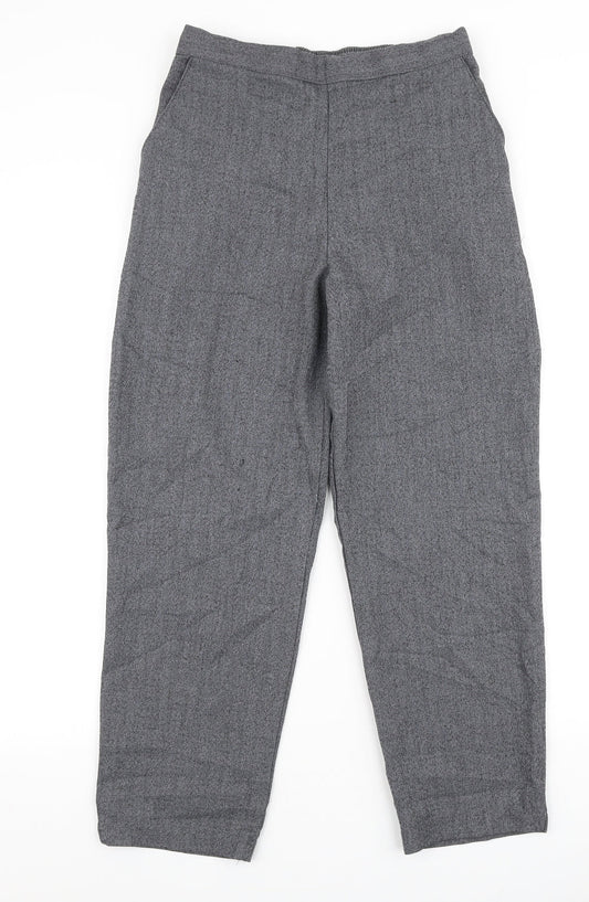 Autonomy Womens Grey  Polyester Dress Pants Trousers Size 12 L25 in Regular