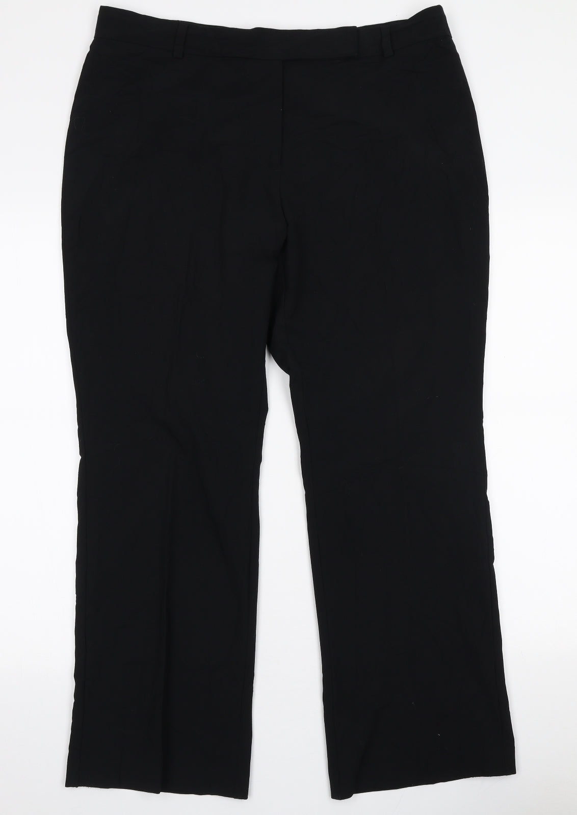 Womens UK Size 16 Marks and Spencer Regular Fit  Black Trousers