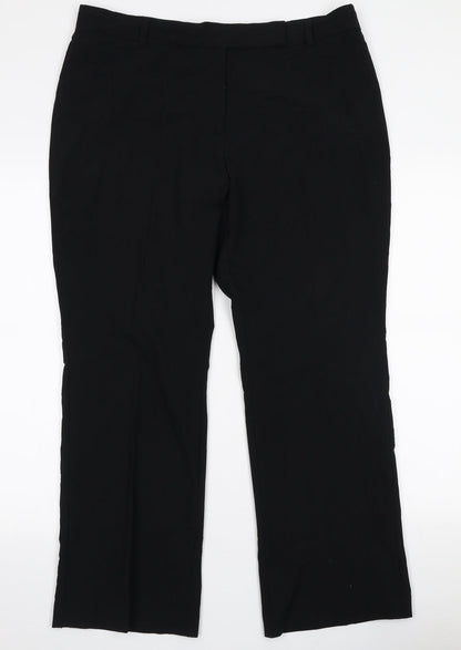 Womens UK Size 16 Marks and Spencer Regular Fit  Black Trousers