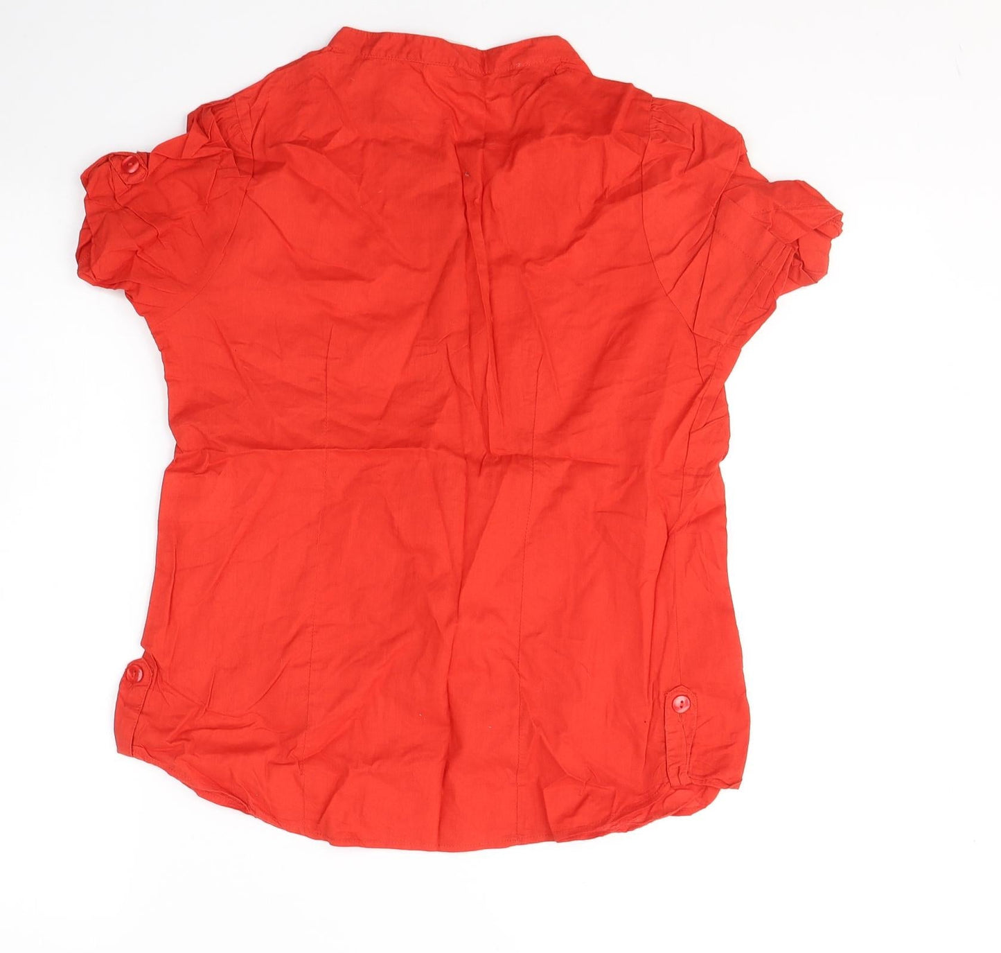 Womens UK Size 10 H&M Red Basic T-Shirt