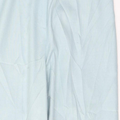Womens UK Size 12 Plus Collection Regular Fit  Blue Trousers