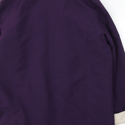 JBC Womens Purple   Overcoat Coat Size 12  Zip