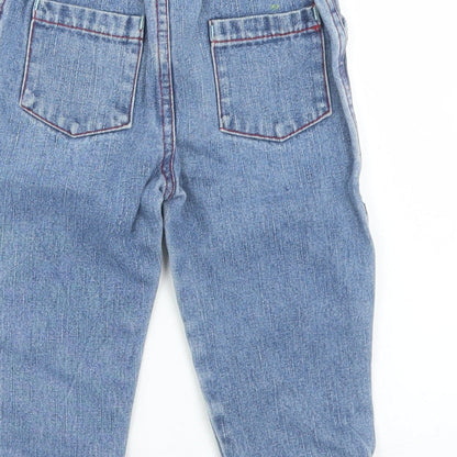 Aardvark Boys Blue  Cotton Capri Jeans Size 12 Months
