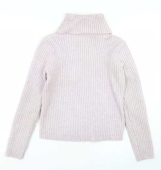 Primark Womens Purple Roll Neck  Polyester Pullover Jumper Size 10