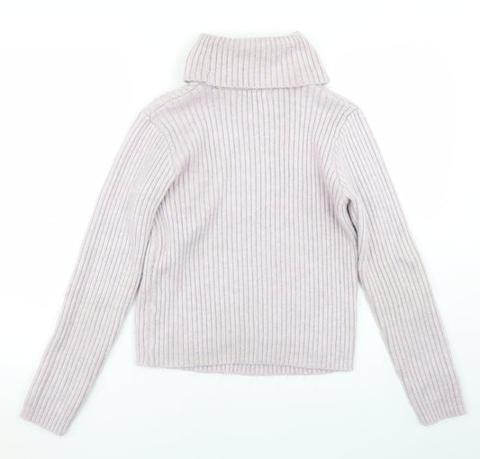 Primark Womens Purple Roll Neck  Polyester Pullover Jumper Size 10