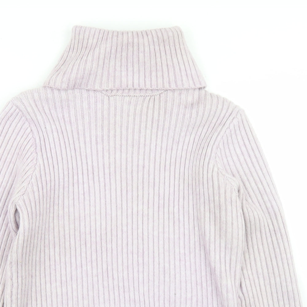 Primark Womens Purple Roll Neck  Polyester Pullover Jumper Size 10
