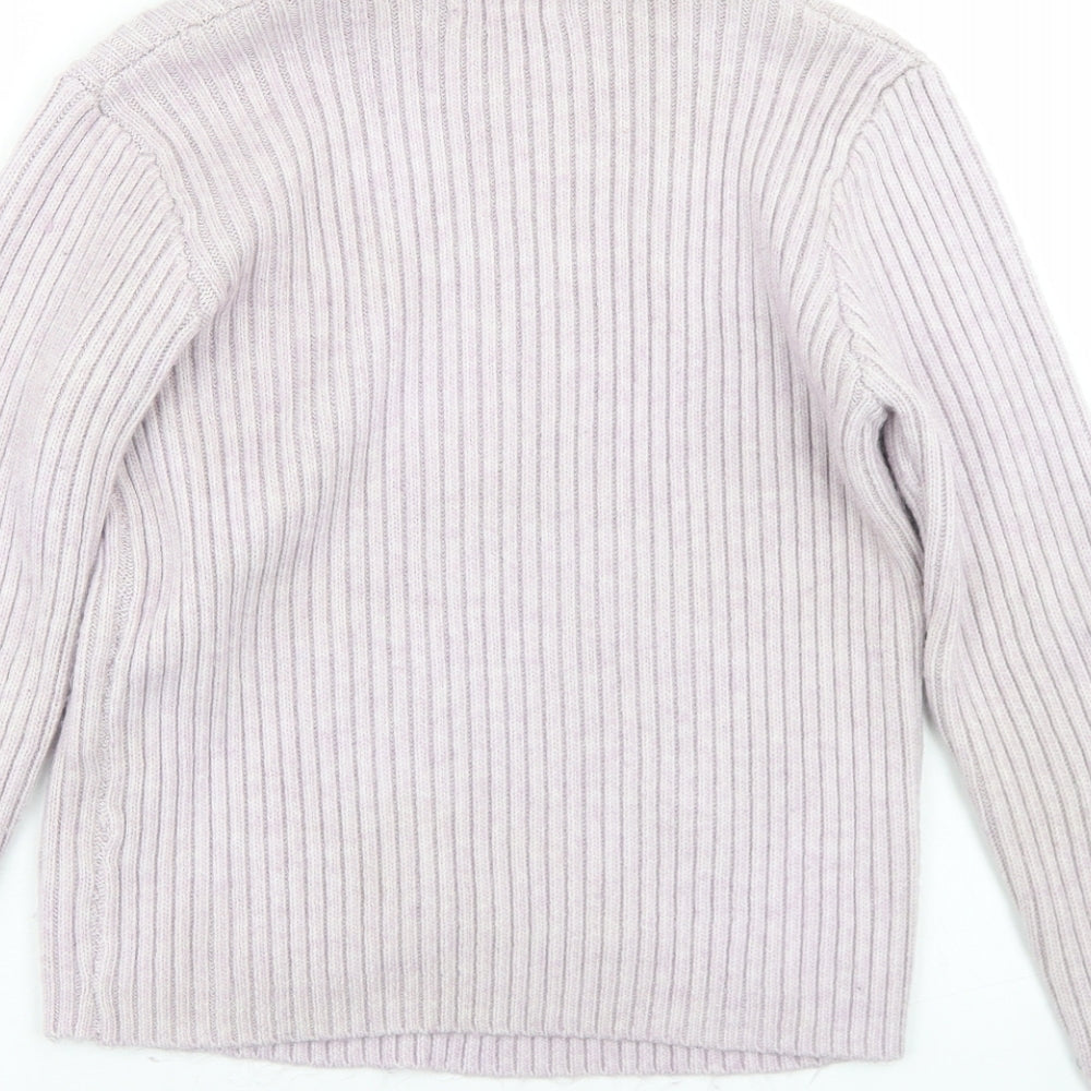 Primark Womens Purple Roll Neck  Polyester Pullover Jumper Size 10