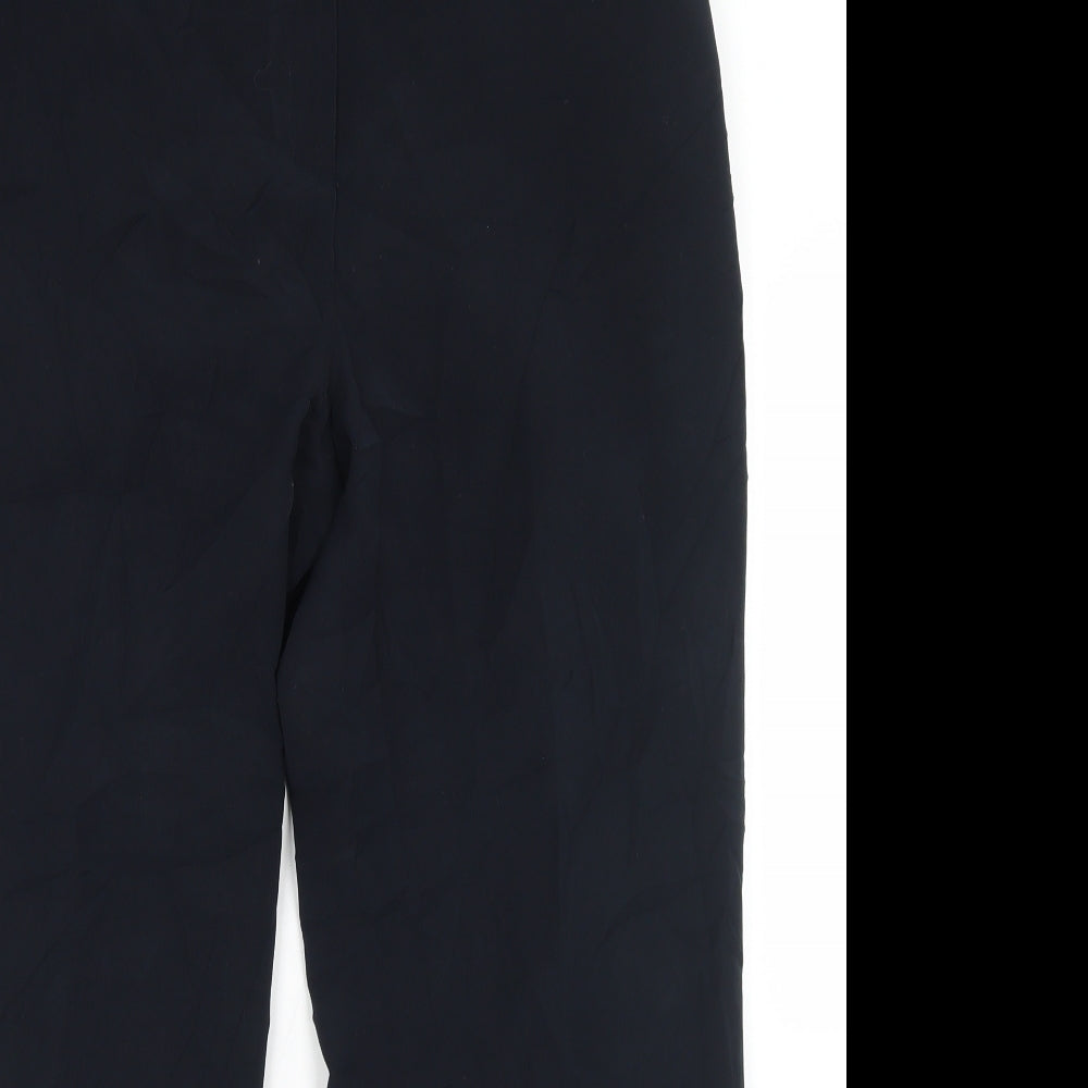 Womens UK Size 12 Preworn Regular Fit Dress Pants Blue Trousers
