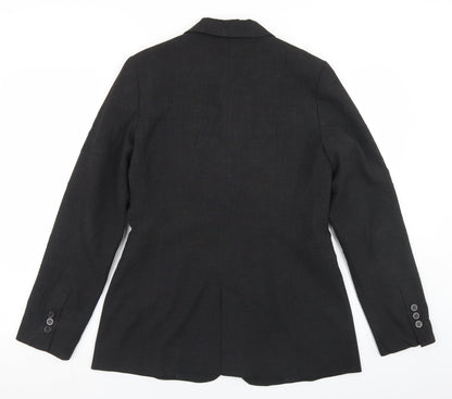 Zara Womens Grey  Polyester Jacket Blazer Size 12