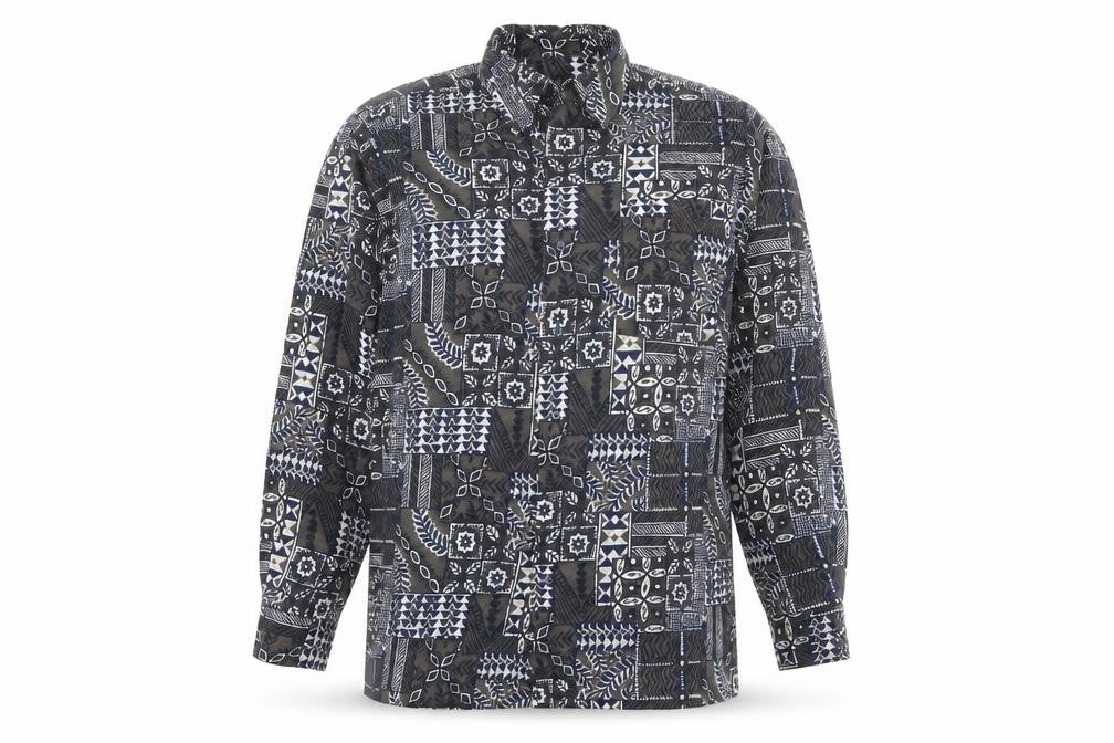 Mens UK Size M Living Green  Button-Up Long Sleeve Casual Shirt