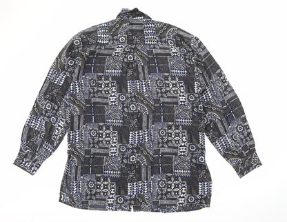 Mens UK Size M Living Green  Button-Up Long Sleeve Casual Shirt