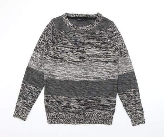 Cedar Wood State Mens Grey Crew Neck  Cotton Pullover Jumper Size XS