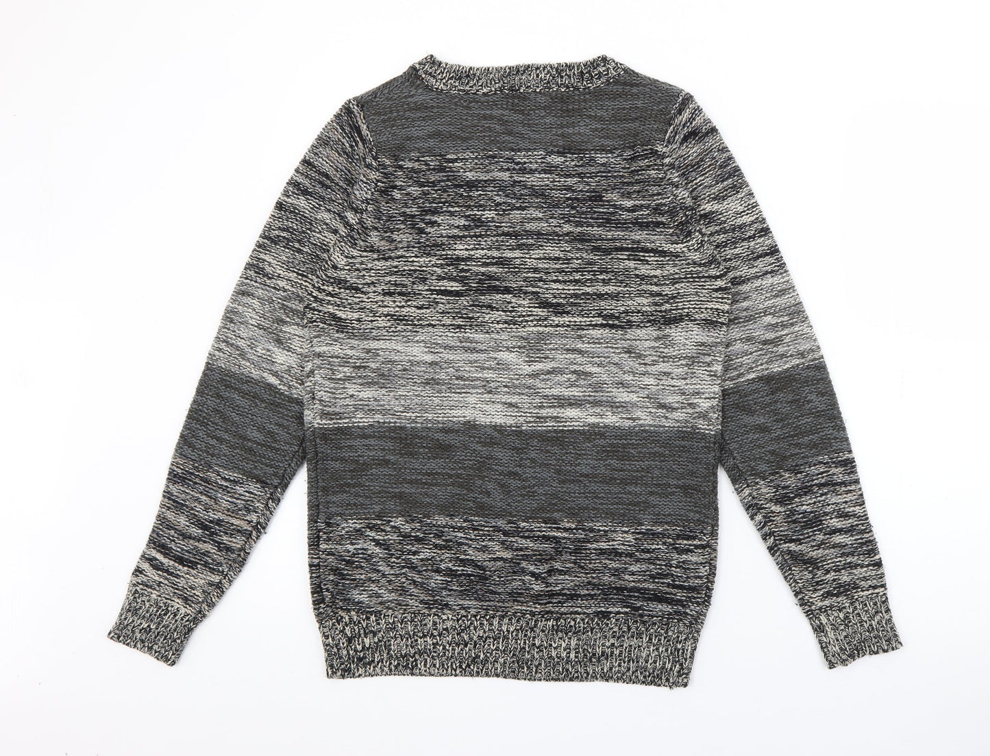 Cedar Wood State Mens Grey Crew Neck  Cotton Pullover Jumper Size XS