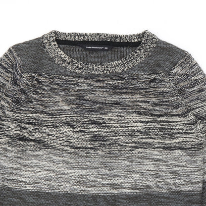 Cedar Wood State Mens Grey Crew Neck  Cotton Pullover Jumper Size XS