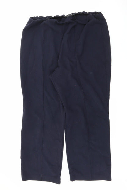 Womens UK Size 18 Preworn Regular Fit  Blue Trousers