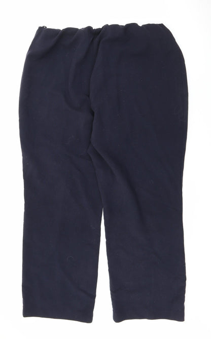 Womens UK Size 18 Preworn Regular Fit  Blue Trousers