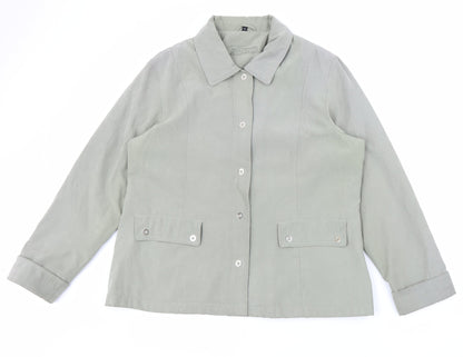 Womens UK Size 18 Finesse Green Jacket