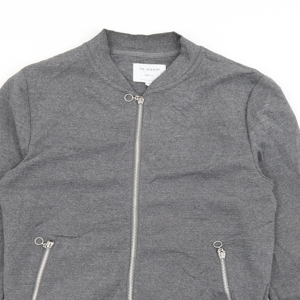 Primark Womens Grey   Jacket  Size S  Zip