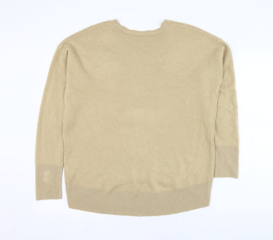 Primark Womens Brown Round Neck  Acrylic Pullover Jumper Size 10