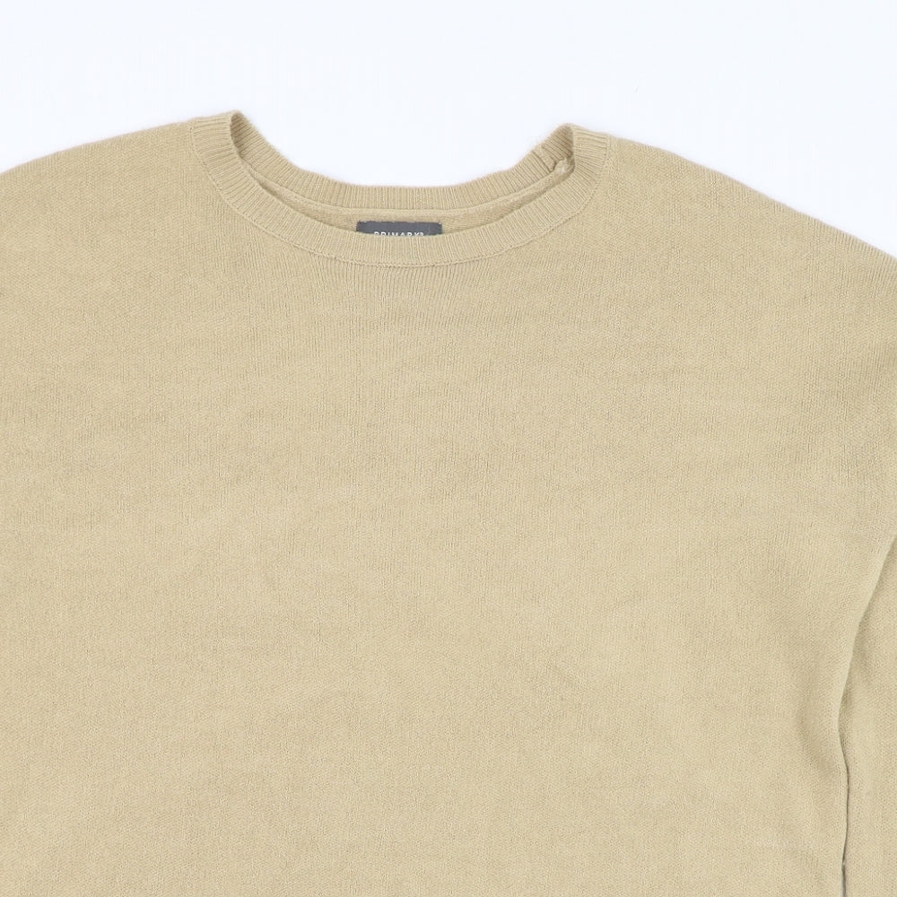 Primark Womens Brown Round Neck  Acrylic Pullover Jumper Size 10