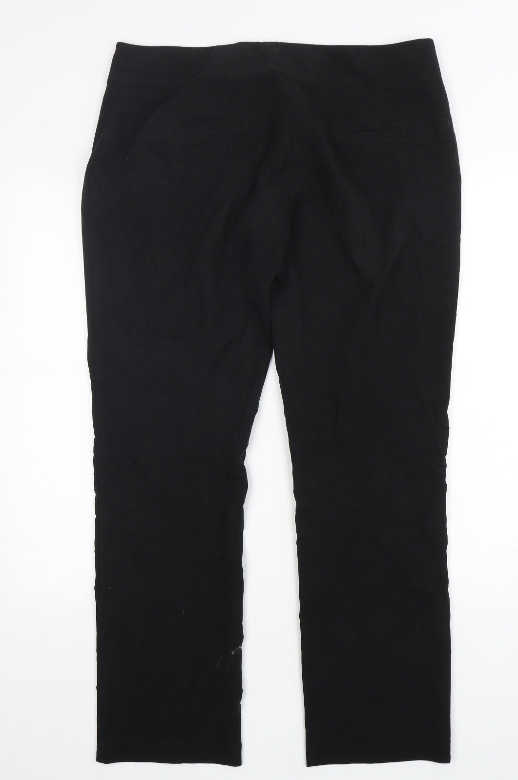 Turtex Womens Black  Polyester Trousers  Size 32 in L30 in Regular Hook & Eye