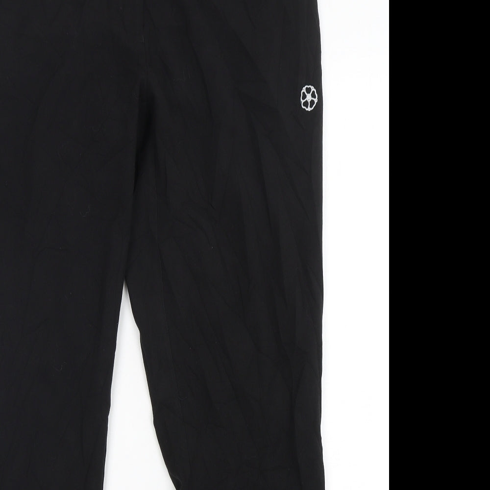 Turtex Womens Black  Polyester Trousers  Size 32 in L30 in Regular Hook & Eye