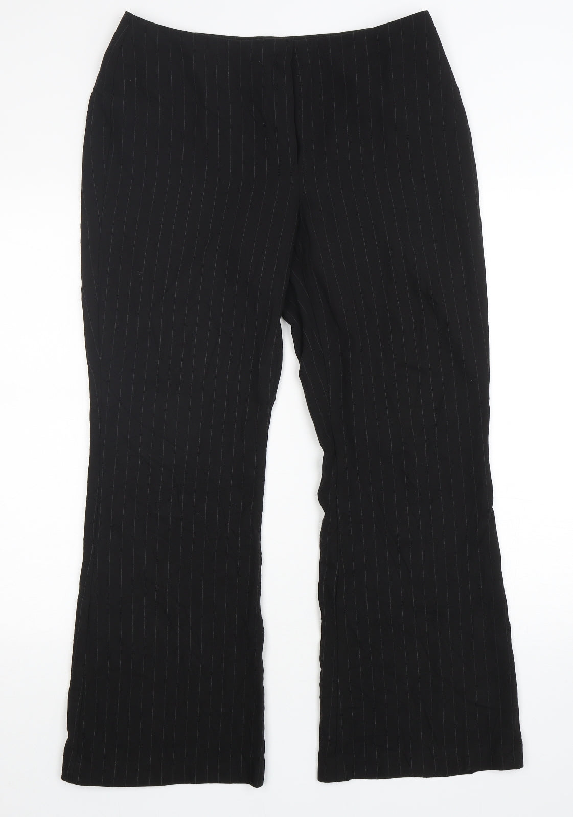 Womens UK Size 14 Marks and Spencer Regular Fit  Black Trousers