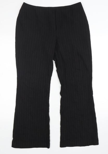 Womens UK Size 14 Marks and Spencer Regular Fit  Black Trousers