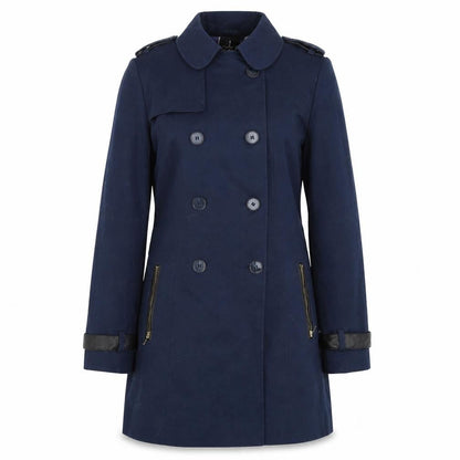 Womens UK Size 10 Atmosphere Blue Overcoat