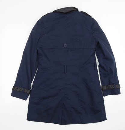 Womens UK Size 10 Atmosphere Blue Overcoat