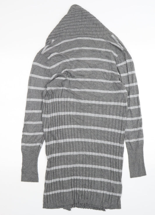 Womens UK Size 12 Soon Grey Cardigan Jumper