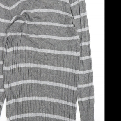 Womens UK Size 12 Soon Grey Cardigan Jumper