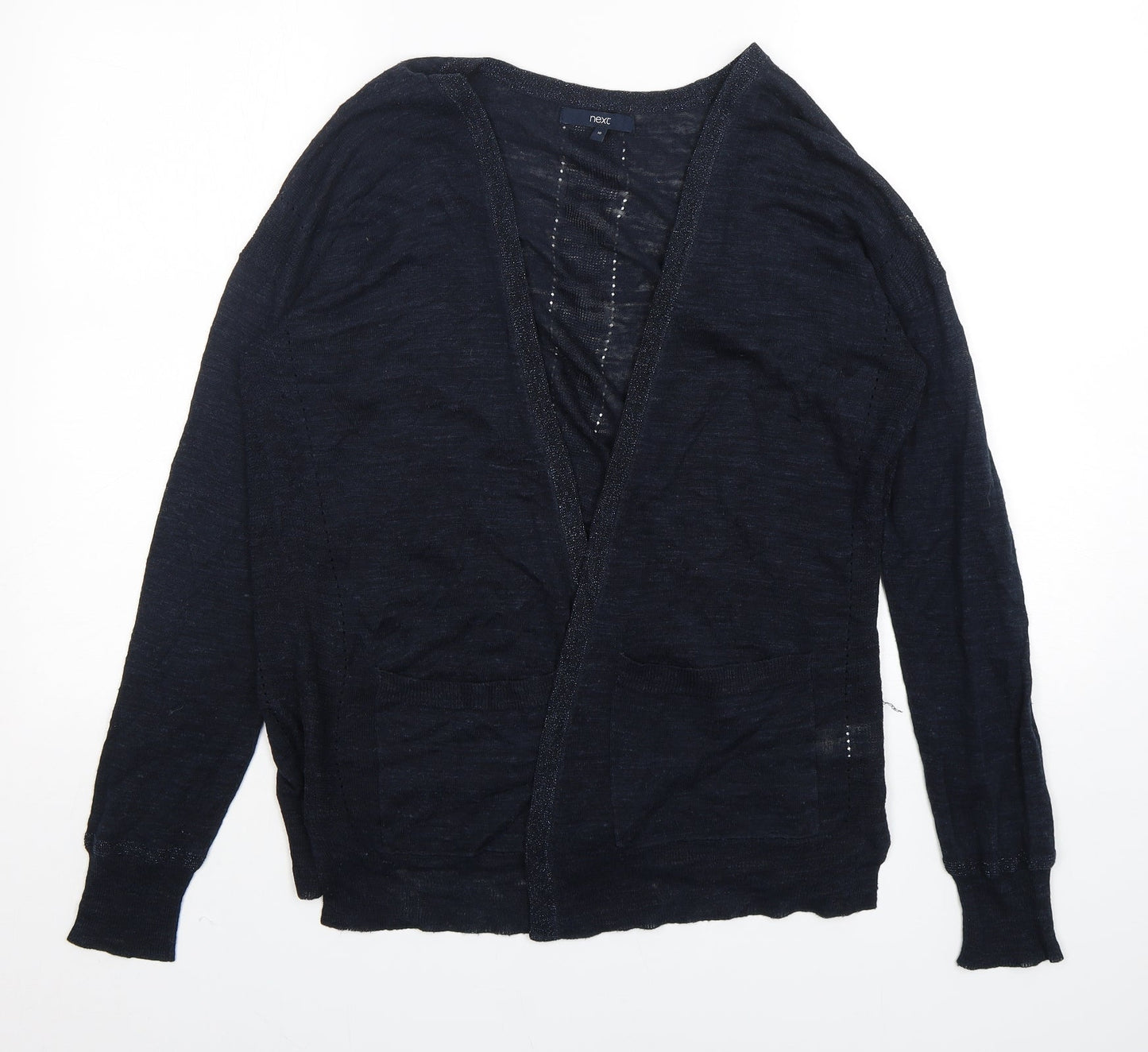Womens UK Size 10 NEXT Blue Cardigan Jumper