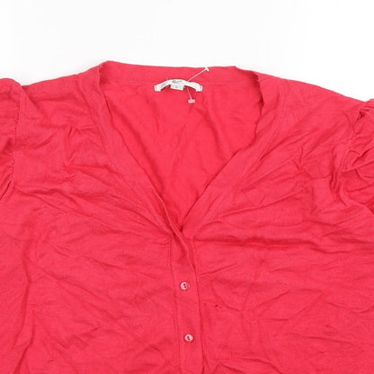 Womens UK Size L Klass Pink Cardigan Jumper