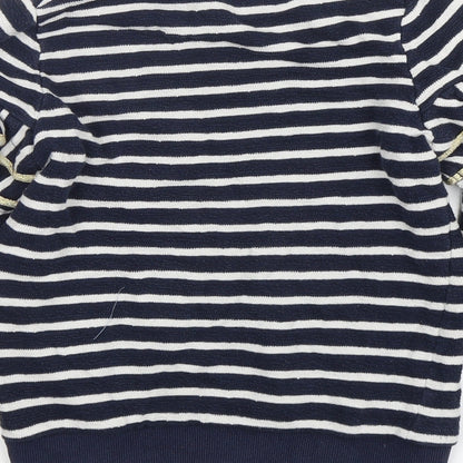 Outside the Lines  Girls Multicoloured Striped Cotton Pullover Sweatshirt Size 9-10 Years  Pullover