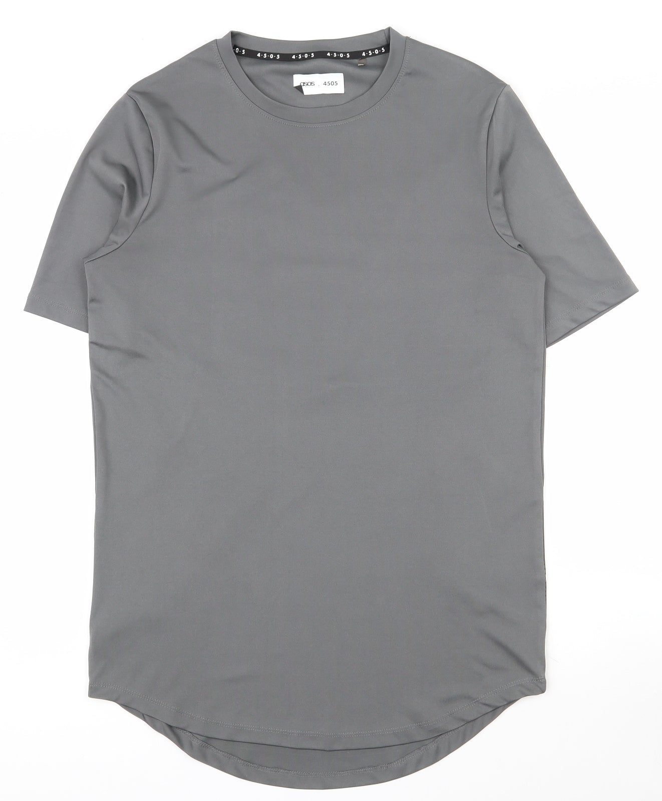 ASOS Mens Grey  Polyester Pullover T-Shirt Size S Round Neck Pullover