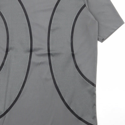 ASOS Mens Grey  Polyester Pullover T-Shirt Size S Round Neck Pullover